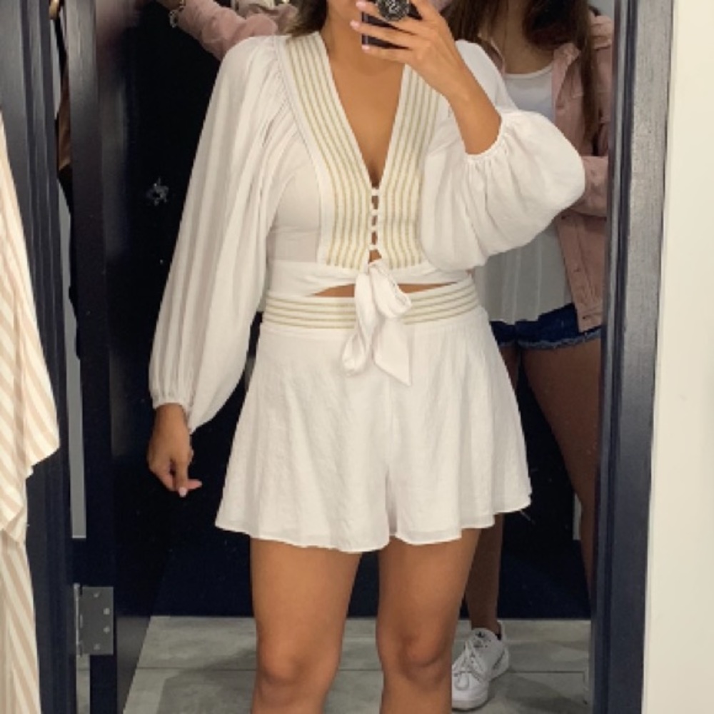 white two piece